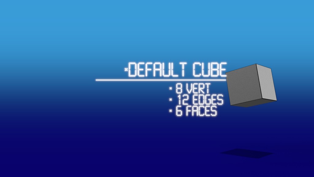 Default Cube Introduction Animation preview image 1